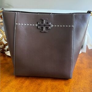 Tory Burch Dark Brown Hobo Bag